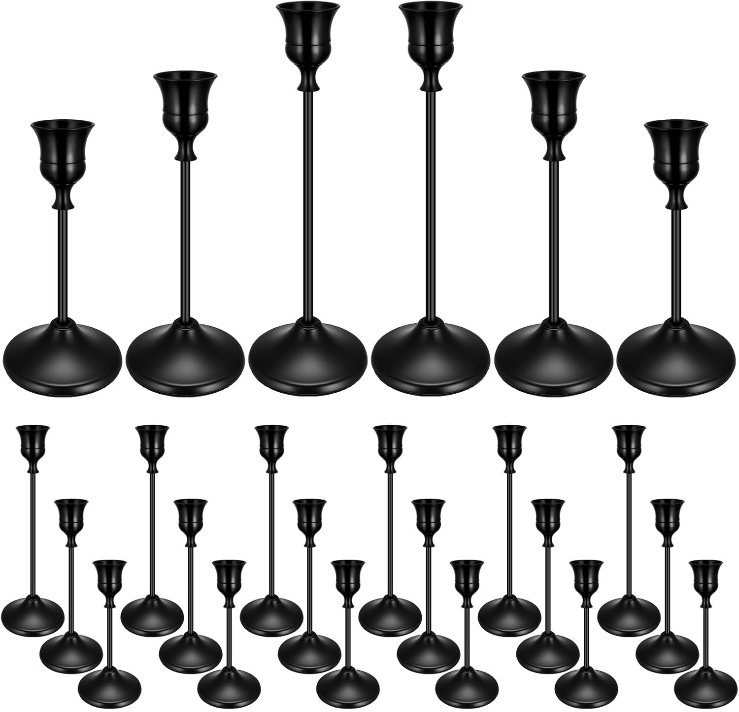 Tall Black Candlestick Holders